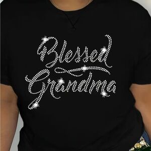 Black 'Blessed Grandma' T-Shirt